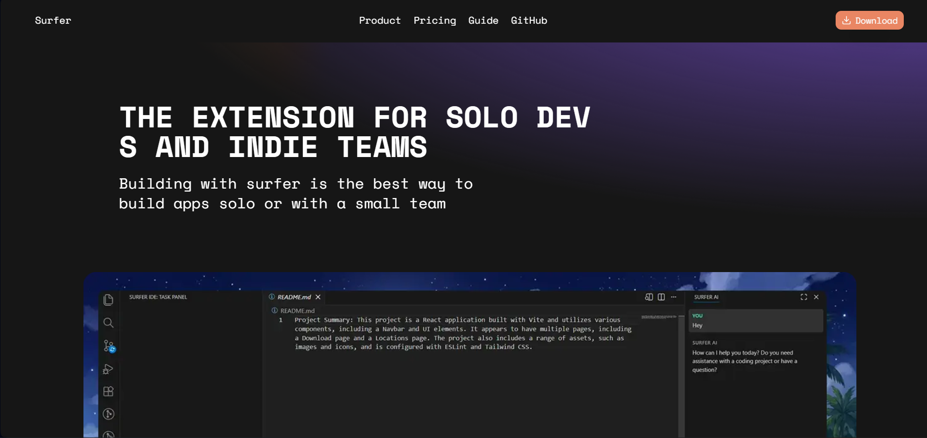 Surfer Vscode extension